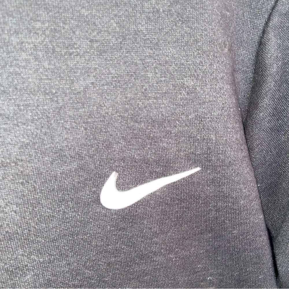 Nike Dri-Fit Hoodie Women’s SmallBlack with  White Spellout Down arm